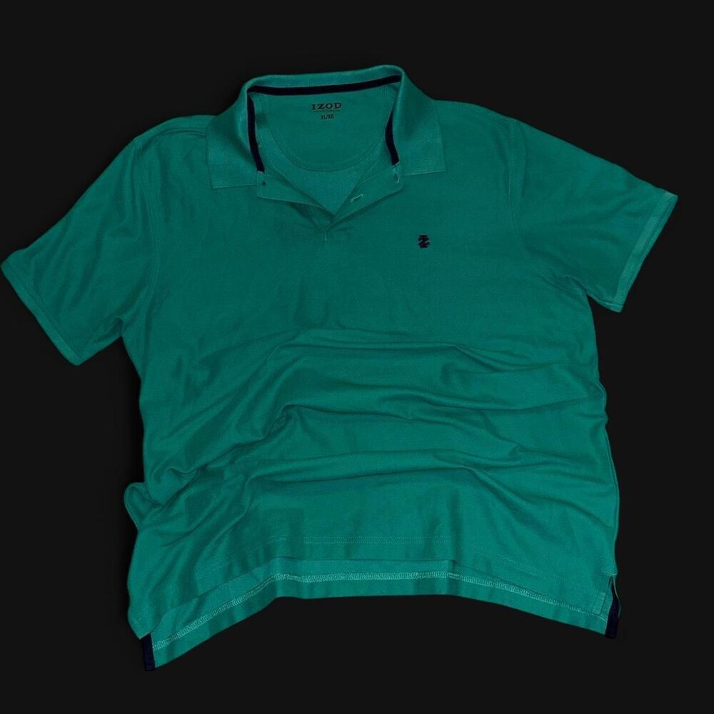 Izod Men's Green and Blue Polo-shirts